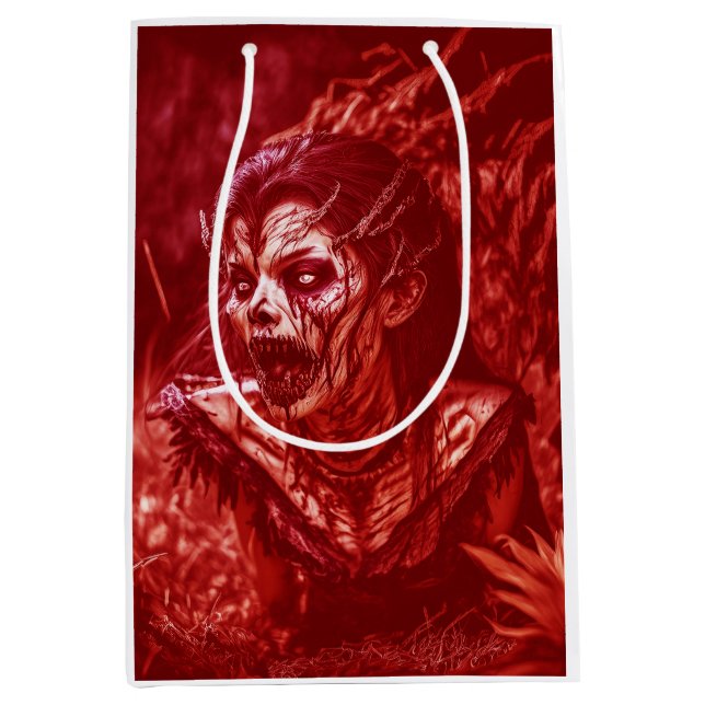 Damghoul som skränar bland växter (Framsidan)