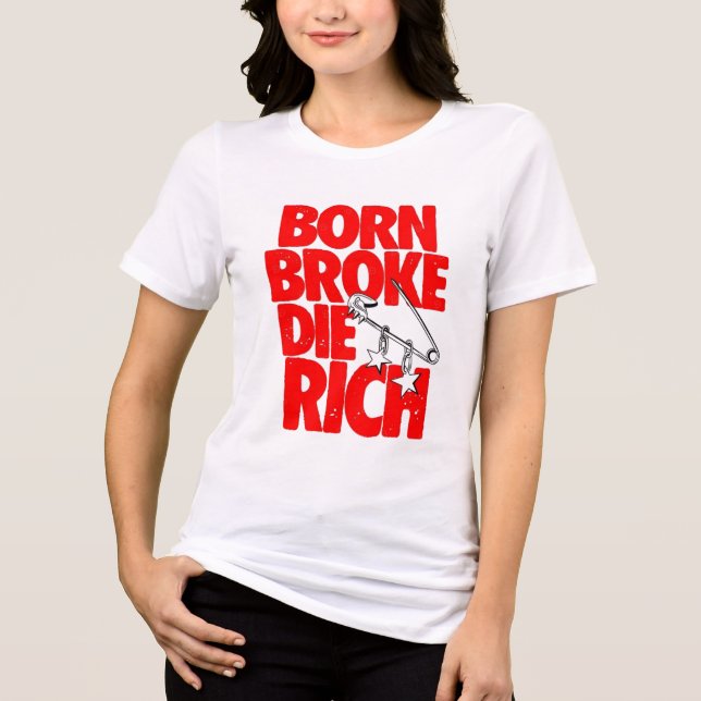 Damgrafisk t-shirt Bella+Canvas Tri-blend (Framsida)
