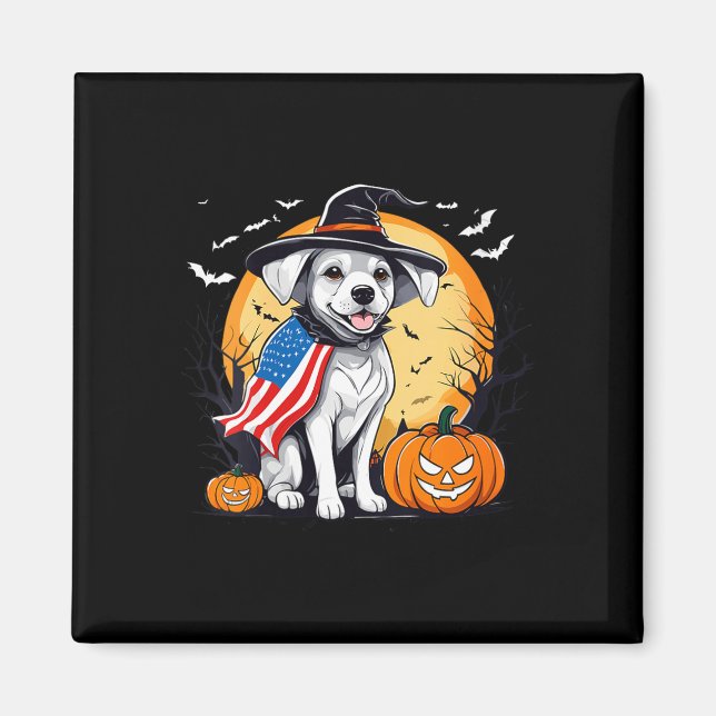 Damhalloween-valp  magnet (Framsidan)
