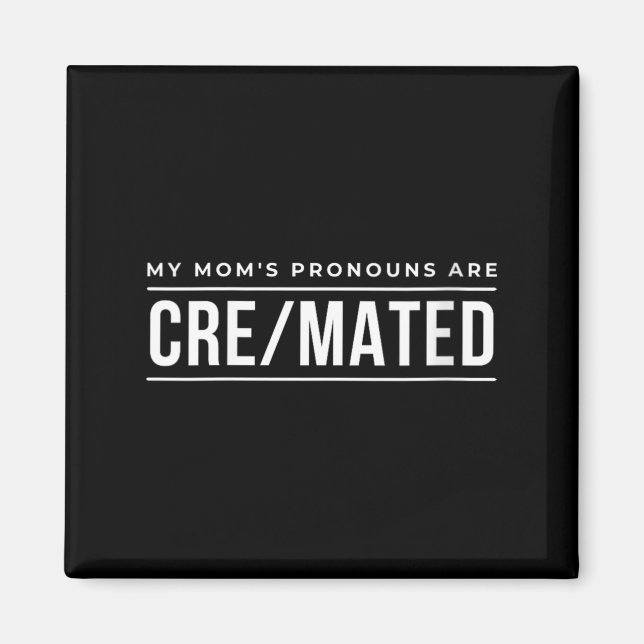 Damhumorpresent till kvinnor vars mamors pronomen  magnet (Framsidan)