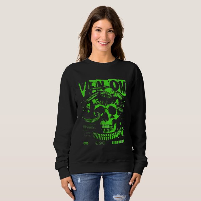 Damhuva i neon - Radioaktiv T Shirt (Hel framsida)
