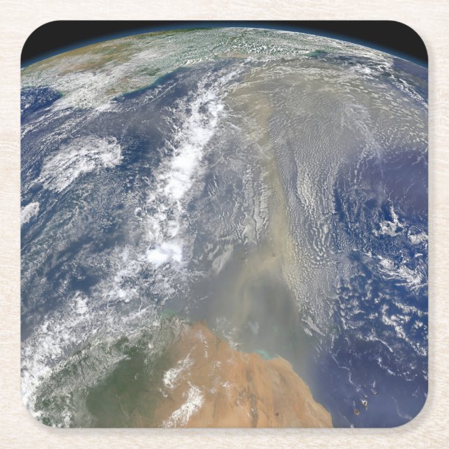 Damhuvud mot Sydamerika Underlägg Papper Kvadrat (Framsidan)
