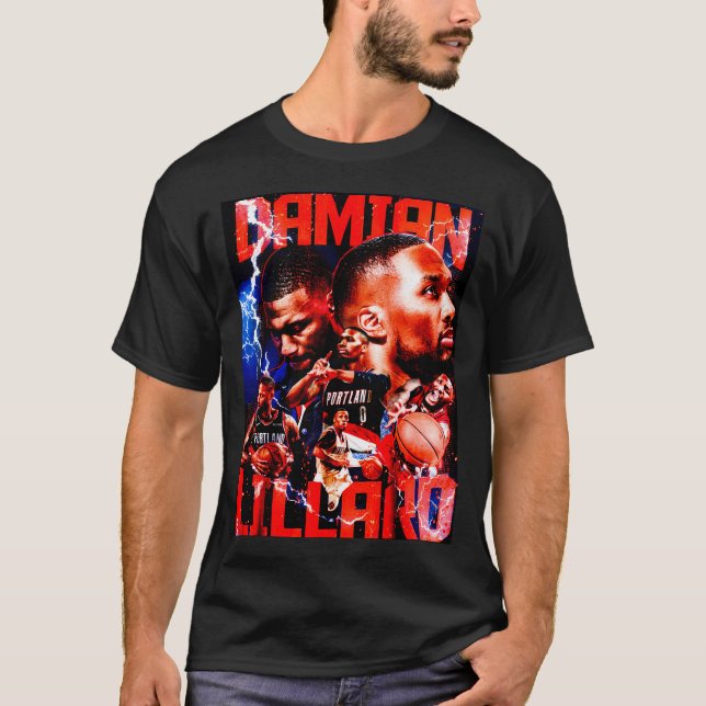 Damian Lillard Trailblazers T Shirt (Framsida)
