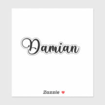 Damian Namn - handskriven calligrafi