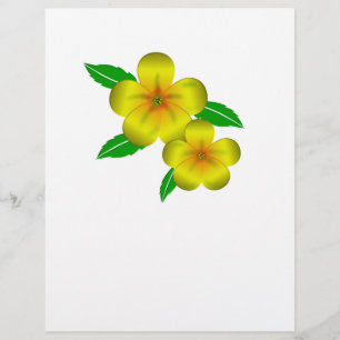 Damiana gula blommor reklamblad