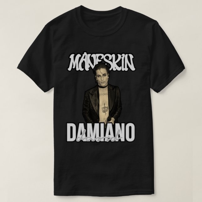 Damiano David Maneskin Classic T-Shirt (Design framsida)