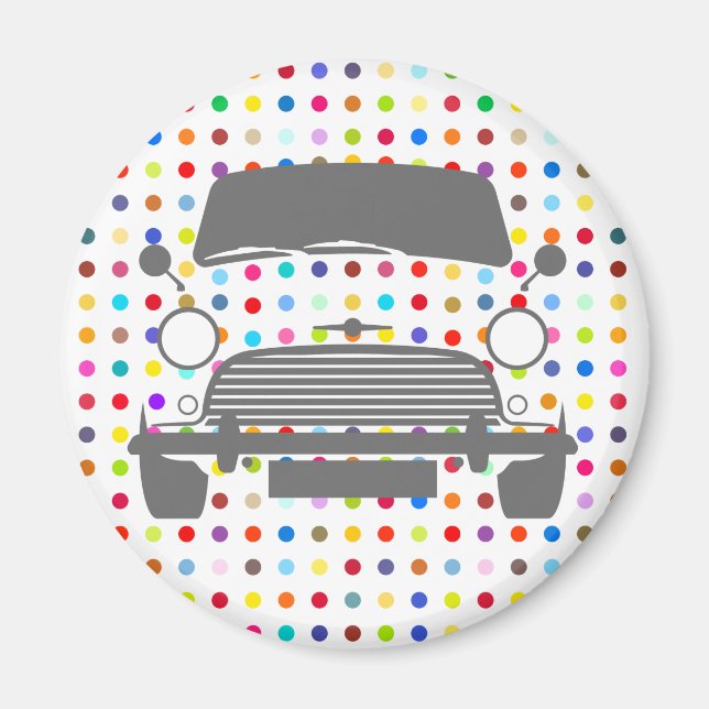 Damian's Classic Mini Cooper art Magnet (Framsidan)