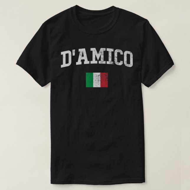 D'Amico Family Namn Personlig 808 T Shirt (Design framsida)