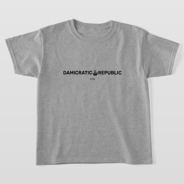 Damicratic children T-Shirt (Laydown)