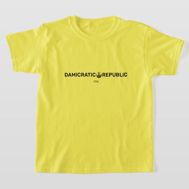 Damicratic children T-Shirt (Laydown)