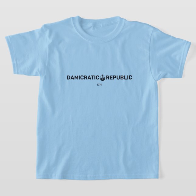 Damicratic children T-Shirt (Laydown)