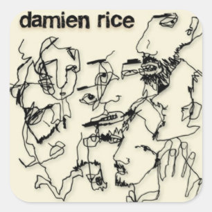 Damien Ris Sticker Fyrkantigt Klistermärke