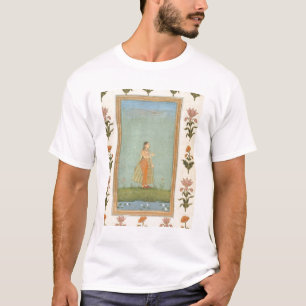 Daminnehav en blomma som står vid ett liljadamm, t-shirt