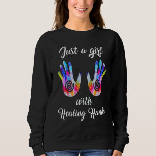Damjust En Tjej Med Läkande Händer Rolig Massage T Shirt