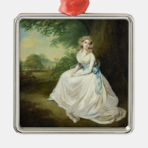 Damkammare, c.1789 (olja på kanfas) julgransprydnad metall