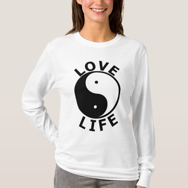 DAMKÄRLEKLIV HOODY passade T Shirt (Framsida)