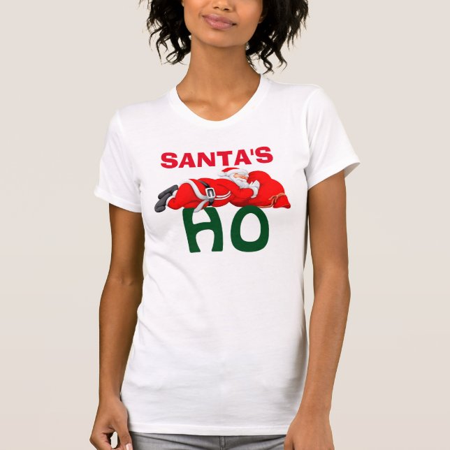 Damkläder Fin Jersey Kortärmad/Santa Tee Shirt (Framsida)