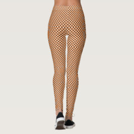 Damkläder i sommarplagg i rutigt gingham leggings
