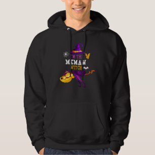 Damkläder Jag Är Memaw-Häxa Söt Halloween Kostym Hoodie