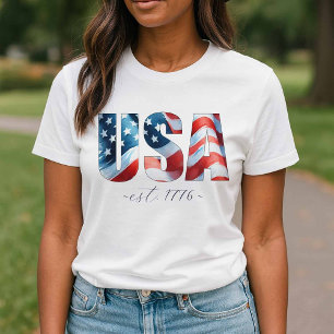 Damkläder till fjärde juli t shirt