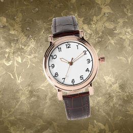 Damklocka i roséguld vintage armbandsur