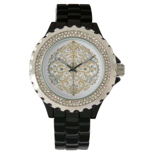 Damklocka, Mozaik Mönster Design eWatch Watch Armbandsur (Framsida)