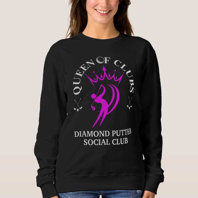 DAMKONUNG Damen Golf Anpassningsbar T Shirt (Framsida)