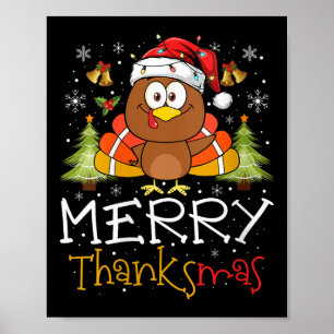 Damkul Funny Thanksmas 2025 Glad Thanksmas Tack Poster