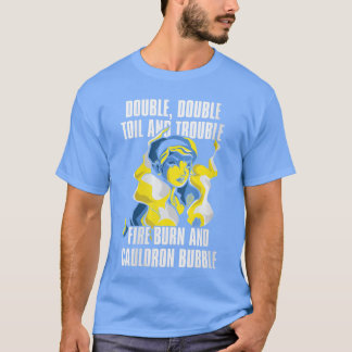 Damkvinnor Häxkonst Magi Bubblande Kittel Rolig Hö T Shirt