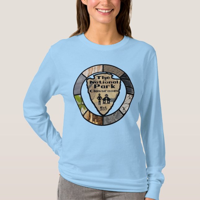 Damlångärmad National Park Classroom för kvinnor T Shirt (Framsida)