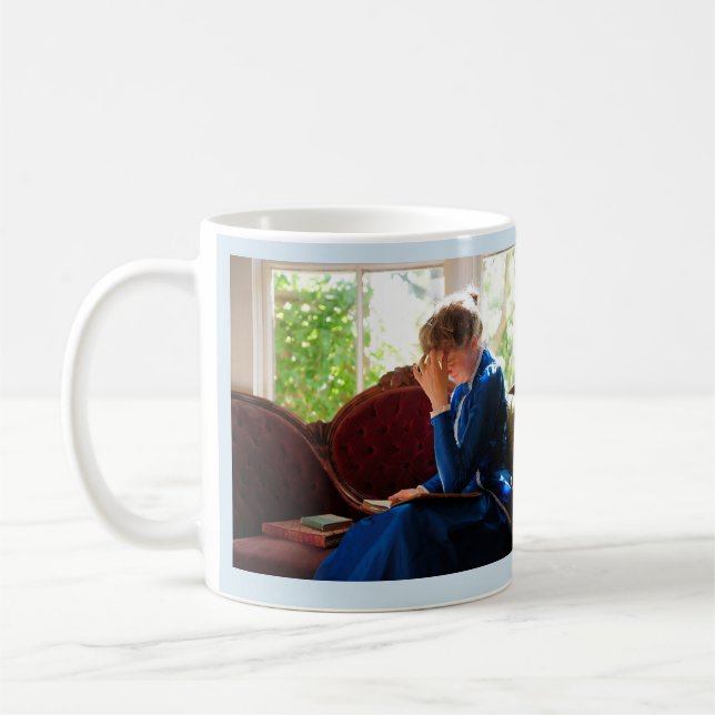 Damläsning, Victorianbokcitationstecken Kaffemugg (Vänster)