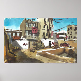 Damm 2 CSGO ursprunglig vattenfärg Poster