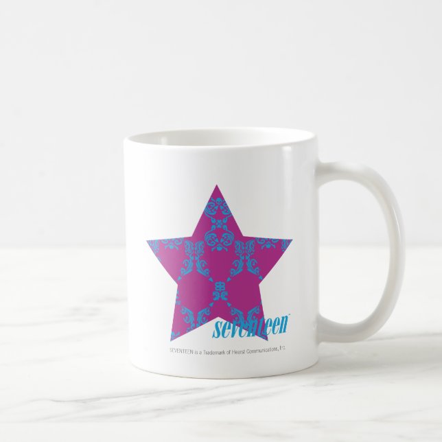 Damm Aqua-Lila 3 Kaffemugg (Höger)