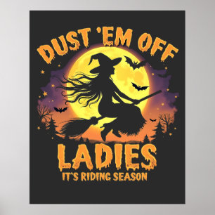 Damm av Dam Det är ridensäsongen Halloween Poster