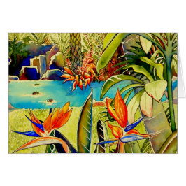 Damm för Oahu ananaskoloni Hälsningskort