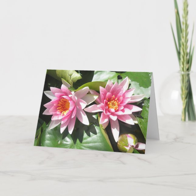 Damm Lillies Notecard Kort (Framsida)