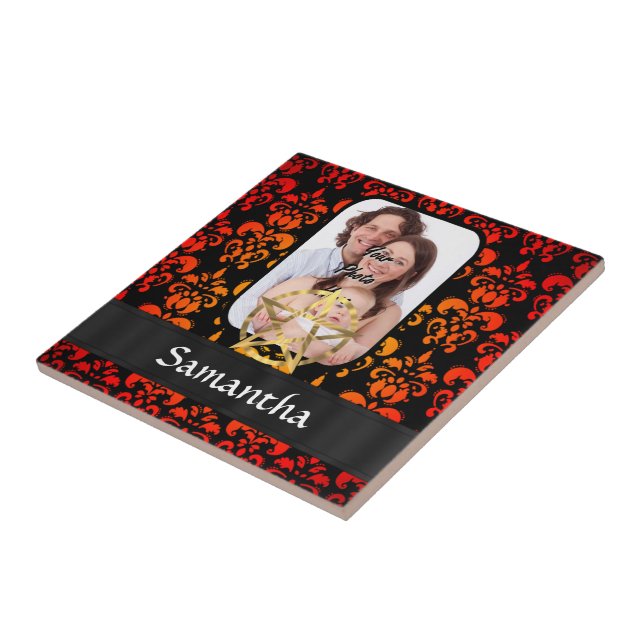 Damm och pentaklor kakelplatta (Sidan)