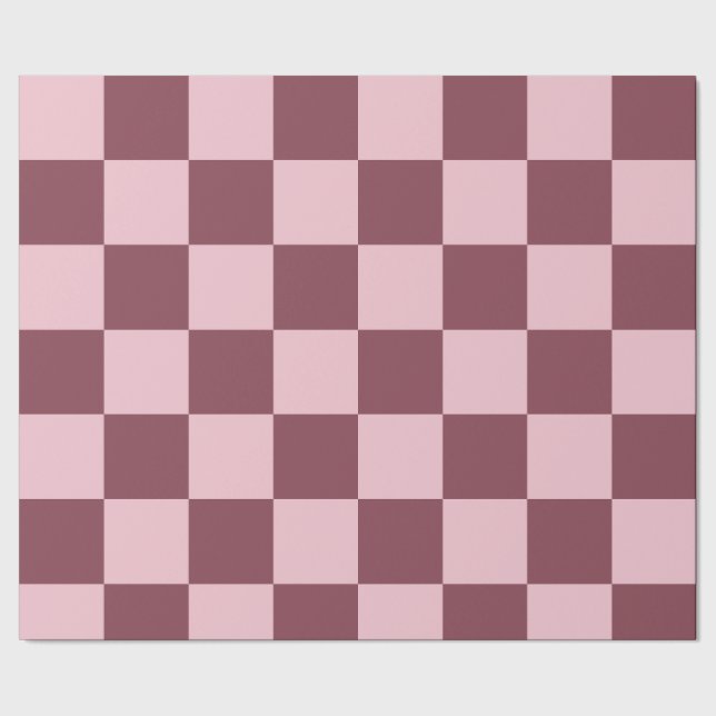 Damm Ro Check Mönster Presentpapper (Seam)