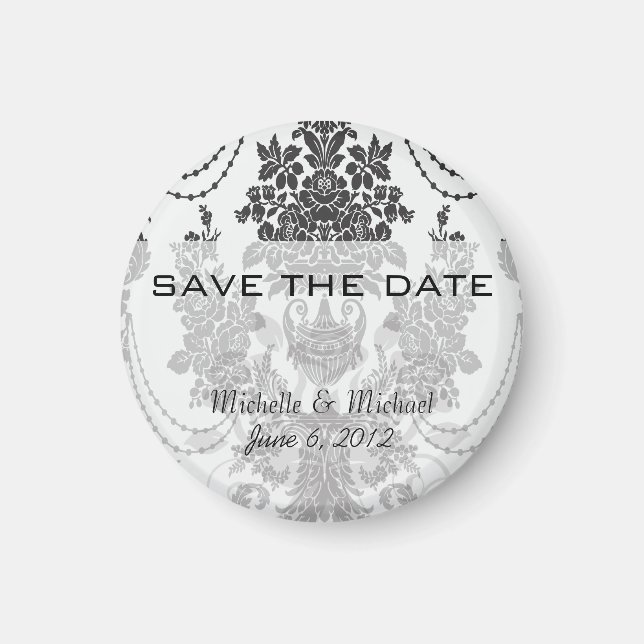 Damm ro vit och svart.ai magnet (Framsidan)