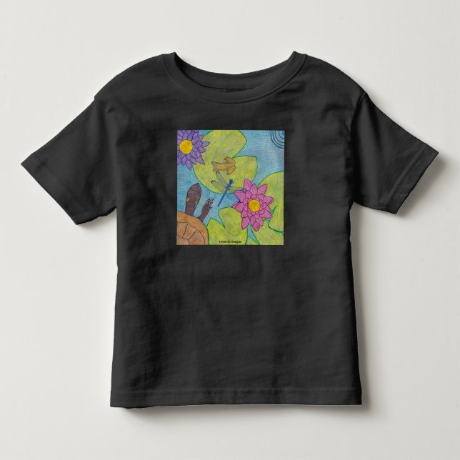 Damm scen (livfull) - Småbarns t-shirt (Framsida)