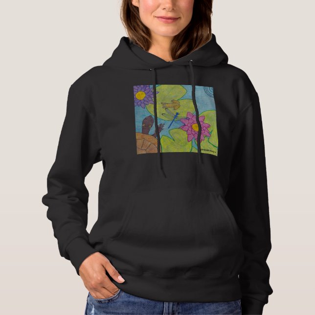 Damm scen (livlig) - Hoodie T Shirt (Framsida)