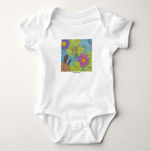 Damm scen (vit) - Baby bodysuit T Shirt