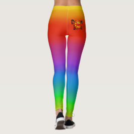 Damma av färgintrigen leggings