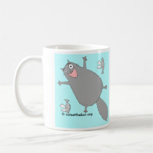 Damma av kaninen och flygtonfiskmuggen kaffemugg