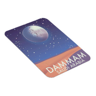 Dammam Saudiarabien Travel-affisch Magnet