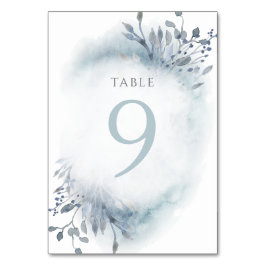 Dammbildande blåfärgade blommor Bordsnummer 9