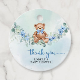 Dammbildande Nalle, dammig blåaktig blommigt eucal Gåvor Etiketter