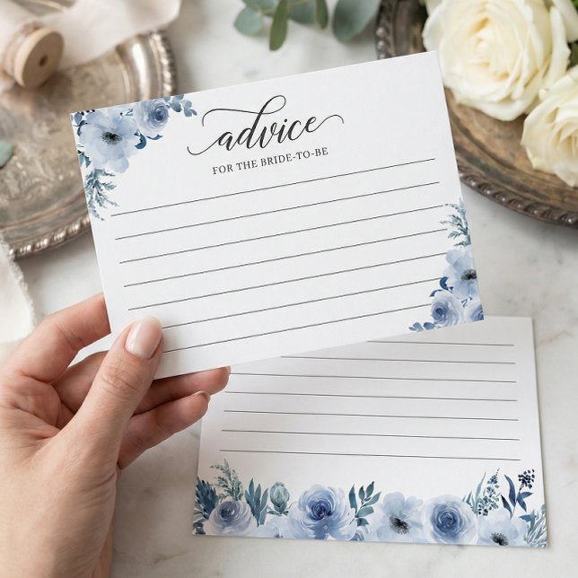 Dammblå blommor - råd och önskningar-kort vykort (Skapare uppladdad)