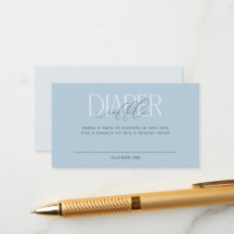 Dammblå Elegant Blöjlotteri