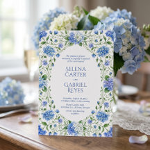 Dammblå Hydrangea Kustträdgård Bröllop